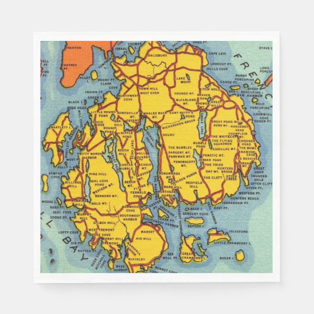Bar Harbour - Acadia Park Napkin (Front)