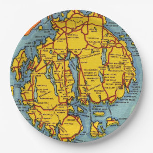 Bar Harbour - Acadia Park Paper Plate