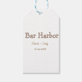 Bar Harbour bachelorette party bridesmaid wedding  Gift Tags