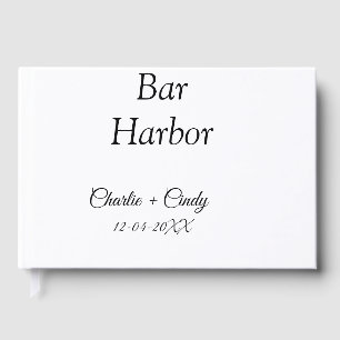 Bar Harbour bachelorette party bridesmaid wedding Guest Book