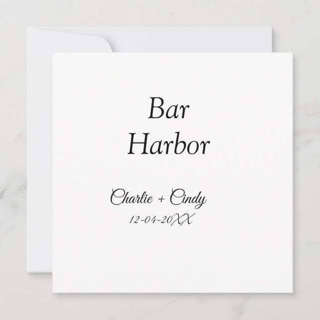 Bar Harbour bachelorette party bridesmaid wedding  Holiday Card (Front)