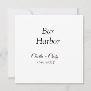 Bar Harbour bachelorette party bridesmaid wedding  Holiday Card