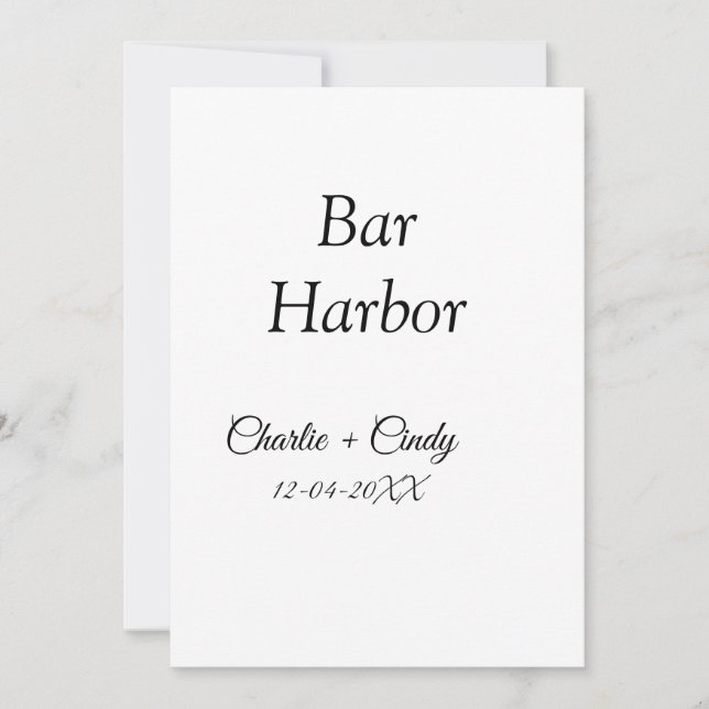 Bar Harbour bachelorette party bridesmaid wedding  Holiday Card (Front)