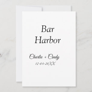 Bar Harbour bachelorette party bridesmaid wedding  Holiday Card