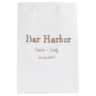 Bar Harbour bachelorette party bridesmaid wedding  Medium Gift Bag