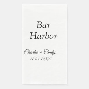 Bar Harbour bachelorette party bridesmaid wedding  Napkin