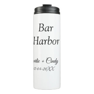 Bar Harbour bachelorette party bridesmaid wedding  Thermal Tumbler
