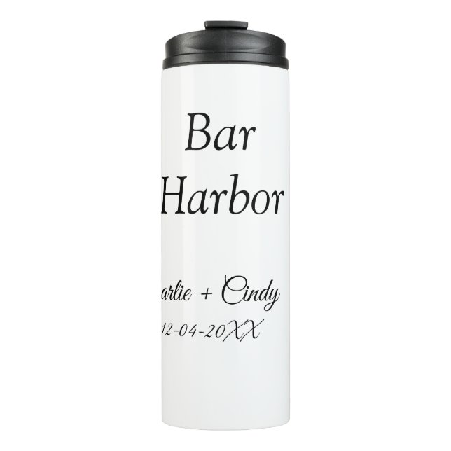 Bar Harbour bachelorette party bridesmaid wedding  Thermal Tumbler (Front)