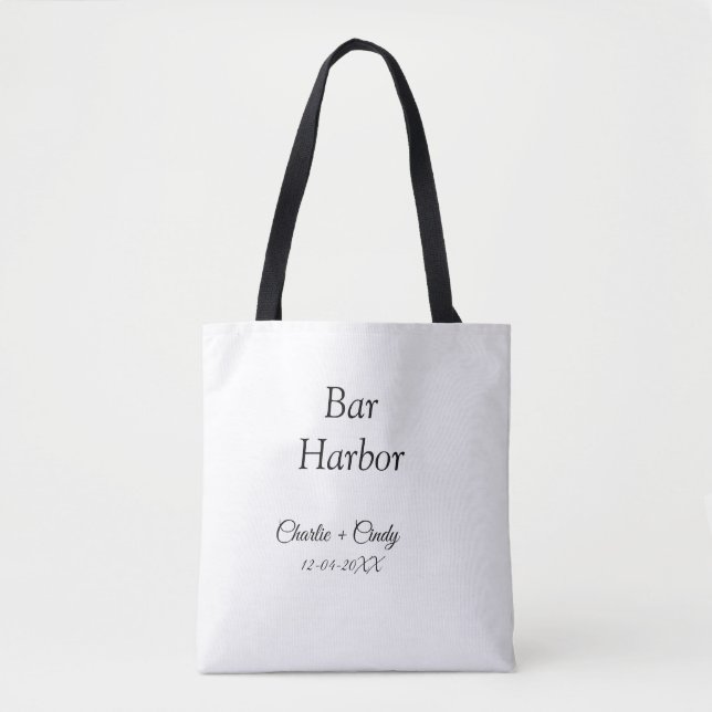 Bar Harbour bachelorette party bridesmaid wedding  Tote Bag (Front)
