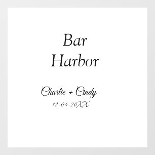 Bar Harbour bachelorette party bridesmaid wedding  Window Cling