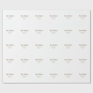 Bar Harbour bachelorette party bridesmaid wedding  Wrapping Paper