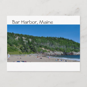 Bar Harbour - Beach - 8 Postcard