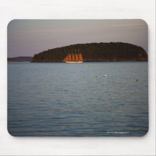 Bar Harbour, Maine at sunset Mouse Mat