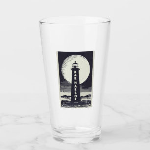 Bar Harbour Maine Lighthouse Moon Glass