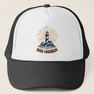 Bar Harbour Maine Lighthouse Sunrise Trucker Hat