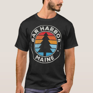Bar Harbour Maine ME Vintage Graphic Retro 70s  T-Shirt