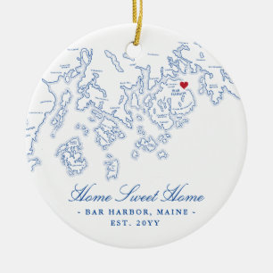 Bar Harbour Maine Ornament - Home Sweet Home