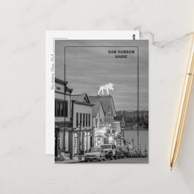 Bar Harbour, Maine Postcard (Front/Back In Situ)