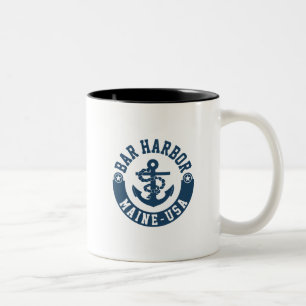 Bar Harbour Maine USA Two-Tone Coffee Mug