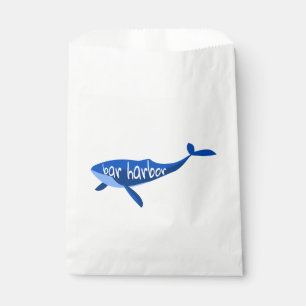 Bar Harbour Maine Whale Favour Bags