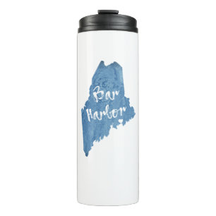 Bar Harbour Maine Wood Grain Thermal Tumbler