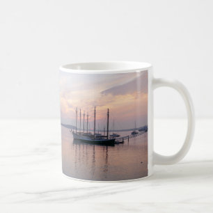 Bar Harbour Ships at Sunrise I Coffee Mug