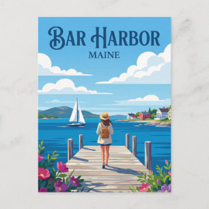 Bar Harbour USA Postcard