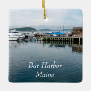 Bar Harbour water Ceramic Ornament