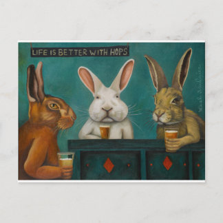 Bar Hopping Postcard