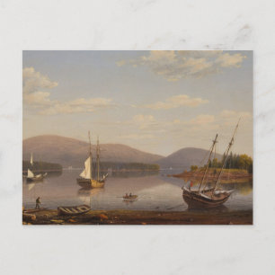 Bar Island and Mount Desert Mountains by Fitz Lane Postcard