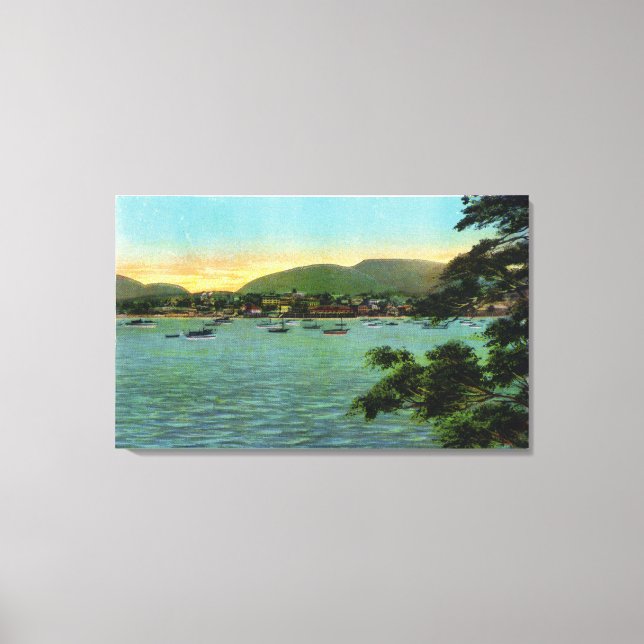 Bar Island View of the Bar Harbour Canvas Print (Front)