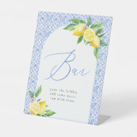 Bar Lemon Italian Blue Tile Positano
