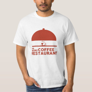 BAR MENU COFFEE RESTAURANT lover coffee T-Shirt