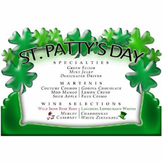 Bar Menu Display Standing Photo Sculpture