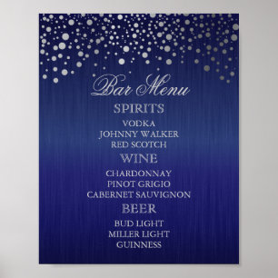 Bar Menu for A Wedding Poster