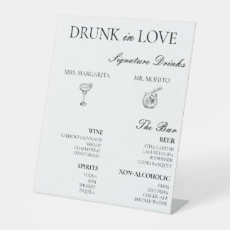 Bar Menu Pedestal Sign