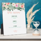 Bar Menu Sign - Succulent Wedding