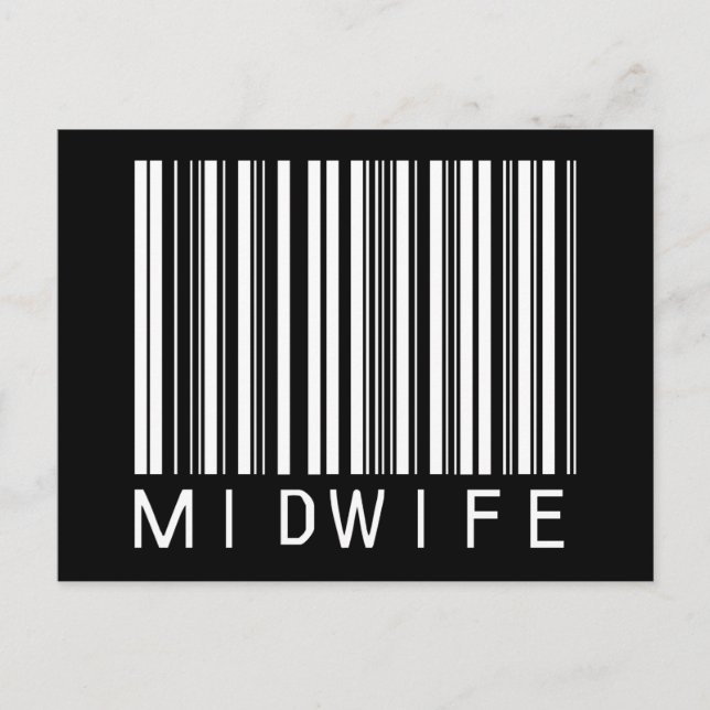 BAR MIDWIFE DARK POSTCARD (Front)