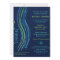 Bar Mitzvah Blue and Green Prayer Shawl Invitation