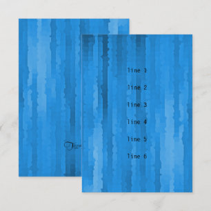 Bar Mitzvah Blue Techno Streaks Card