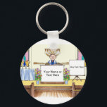 Bar Mitzvah Cartoon by PrintedPerfection.com Key Ring<br><div class="desc">Personalised Bar Mitzvah Cartoon Caricature by PrintedPerfection.com Great for celebrating special events. Personalise with your own text,  to make it uniquely yours! Perfect Gift for Everyone.</div>