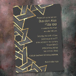 Bar Mitzvah Dark Grey Gold Star of David Invitation<br><div class="desc">Bar Mitzvah Dark Grey Gold Star of David
Bar Mitzvah and Bat Mitzvah invitation sets designed by Umua. Printed and shipped by Zazzle or its partners.</div>
