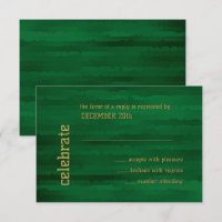 Bar Mitzvah Emerald Green Techno Streaks RSVP