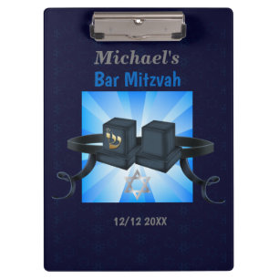 Bar Mitzvah, gratitude to your guests with this Clipboard