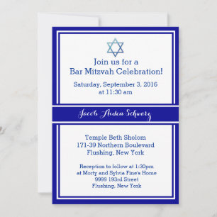 Bar Mitzvah Invitation