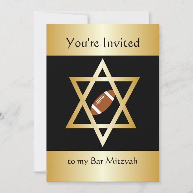 Bar Mitzvah Invitation (Front)