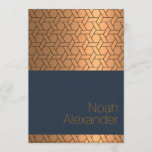 Bar Mitzvah Invitation Blue Gold Magen David<br><div class="desc">Stunning and unique Jewish Star | Magen David pattern Bar Mitzvah invitation. Easy to edit your own text! Blue Gold | Bronze Bar Mitzvah Invitation. Also available in Hebrew.</div>