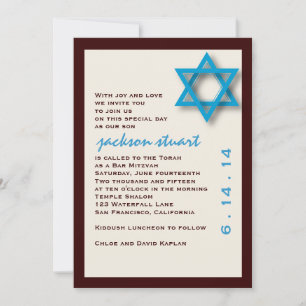 Bar Mitzvah Invitation Jackson