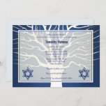 Bar Mitzvah Invitation Navy Tree of Live<br><div class="desc">Bar Mitzvah invitation for boys.  Navy blue with tree of life.</div>