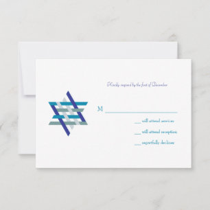 Bar Mitzvah Invitation Response Card